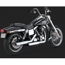 Chromovaný Vance & Hines výfuk TWIN SLASH 3″ SLIP-ONS Harley Davidson