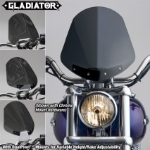 Polohovatelné kouřové plexisklo Gladiator Harley-Davidson