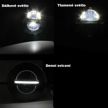 7" hlavní LED světlomet Harley-Davidson