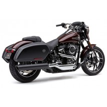 Černý výfuk 909 Twins Slip-On Harley-Davidson