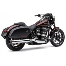 Chromovaný výfuk Dual Cut Slip-On Harley-Davidson