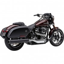Černý výfuk Dual Cut Slip-On Harley-Davidson