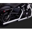 Chromovaný Vance & Hines výfuk STRAIGHTSHOTS HS SLIP-ONS pro Harley-Davidson