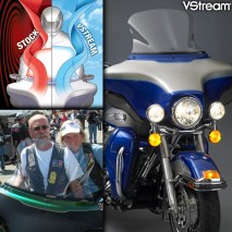 Čiré plexisklo VStream Harley Davidson