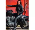 Trilobite - Dámské kožené motocyklové legíny - černé Trilobite - Dámské kožené motocyklové legíny - černé