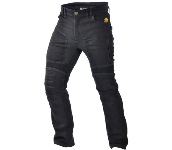 Trilobite - Pánské motocyklové kalhoty Regular FIT z kevlaru parado 661 - černé