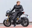 Trilobite - Pánské motocyklové kalhoty Regular FIT z kevlaru parado 661 - černé