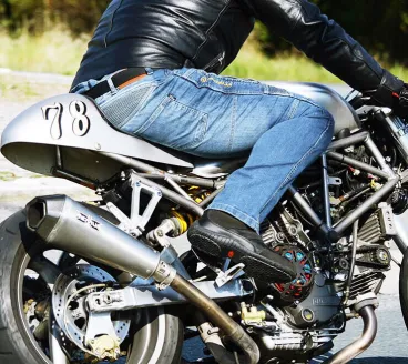 Trilobite - Regular FIT  Zkrácené pánské motocyklové kalhoty z kevlaru Parado 661 - modré