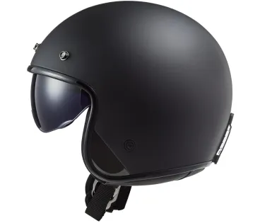 LS2 - Otevřená motocyklová helma OF601 BOB II SOLID černá matná