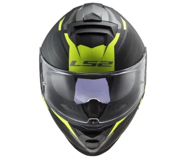 LS2 - Integrální - Uzavřená motocyklová helma FF800 STORM II NERVE M.BLACK H-V YELLOW-06