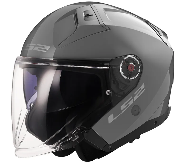 LS2 - Motocyklová přilba s otevřeným obličejem OF603 INFINITY II SOLID NARDO GREY-06 LS2 - Motocyklová přilba s otevřeným obličejem OF603 INFINITY II SOLID NARDO GREY-06