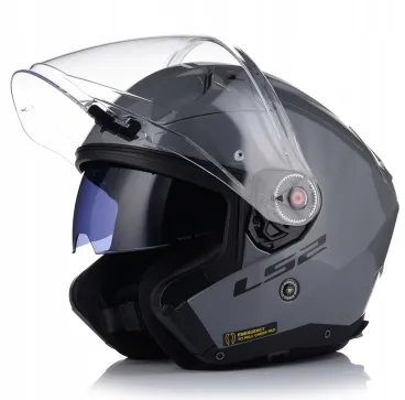 LS2 - Motocyklová přilba s otevřeným obličejem OF603 INFINITY II SOLID NARDO GREY-06