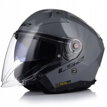 LS2 - Motocyklová přilba s otevřeným obličejem OF603 INFINITY II SOLID NARDO GREY-06