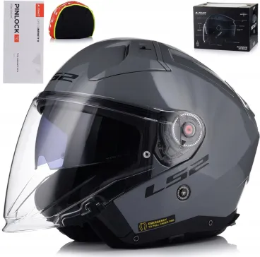 LS2 - Motocyklová přilba s otevřeným obličejem OF603 INFINITY II SOLID NARDO GREY-06