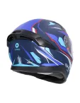 Shiro - Katana sharp integrated - uzavřená motocyklová helma - matná modrá