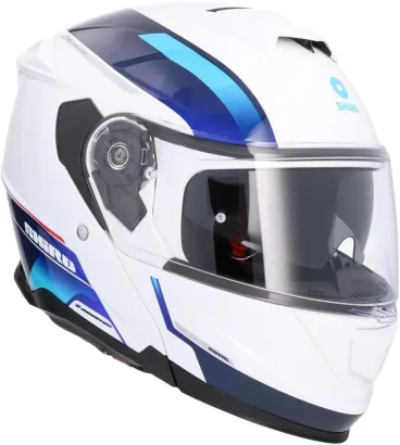 Shiro - Discover sklopná motocyklová helma - metalická modrá