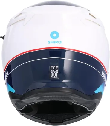 Shiro - Discover sklopná motocyklová helma - metalická modrá