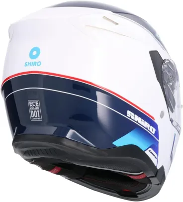 Shiro - Discover sklopná motocyklová helma - metalická modrá