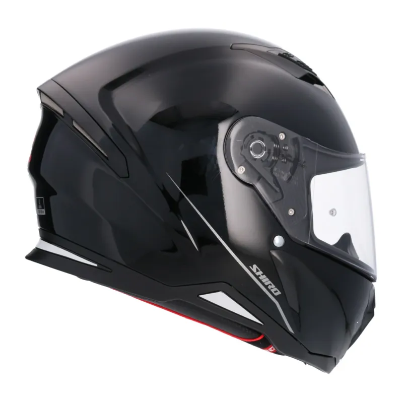 Shiro - Integrovaná motocyklová helma Hunter - lesklá černá