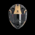 Shiro - Mando Integrovaná motocyklová helma - černá a zlatá Shiro - Mando Integrovaná motocyklová helma - černá a zlatá