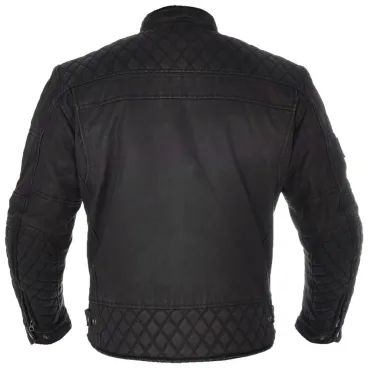 Pánská nepromokavá bunda HARDY WAX BLACK pro motocyklisty - 4XL
