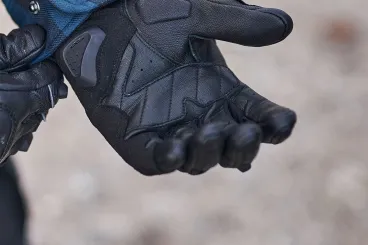 Shima Spark 2.0 – pánské kožené motocyklové rukavice – černé