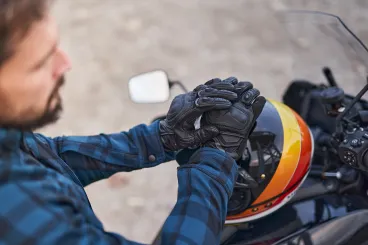 Shima Spark 2.0 – pánské kožené motocyklové rukavice – černé