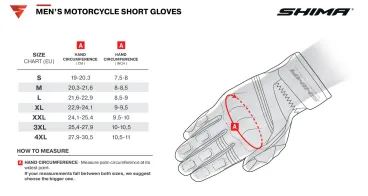 Shima Spark 2.0 – pánské kožené motocyklové rukavice – černé