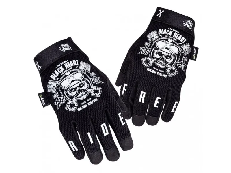 Piston Skull – pánské textilní motocyklové rukavice