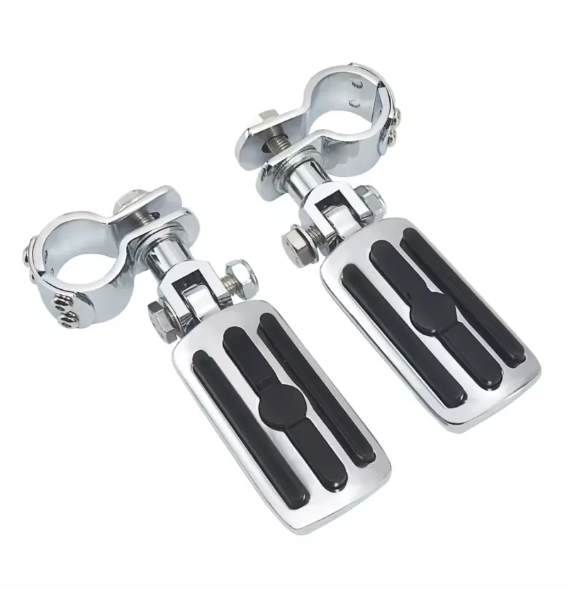 HD2 - Univerzální pochromované přední stupačky pro padací rám 25-35 mm - pár