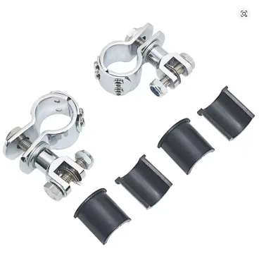 HD2 - Univerzální pochromované přední stupačky pro padací rám 25-35 mm - pár