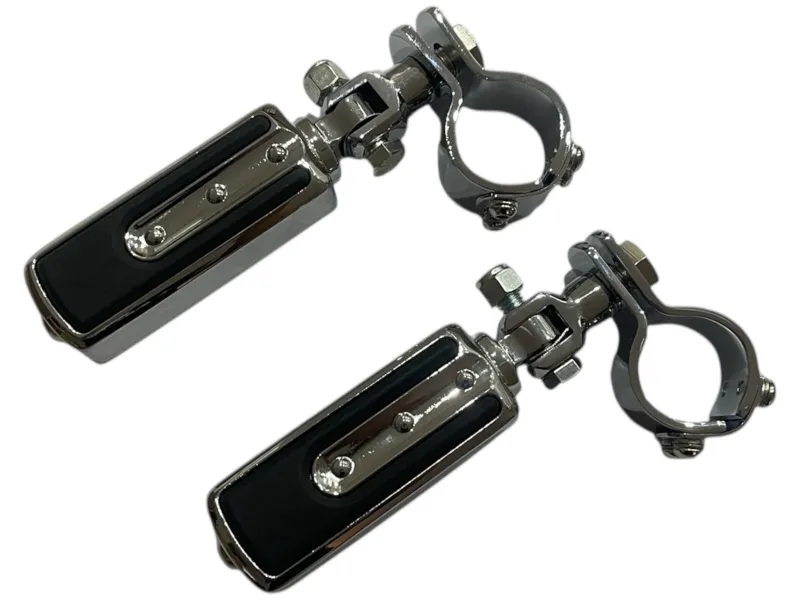 LUX - Univerzální chromované předstupačky na padací rám 25–35 mm – pár