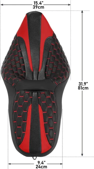 Jednodílné kožené sedlo pro Harley Davidson Touring 2009-2020