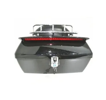 Zadní plastový kufr s nosičem a opěrkou spolujezdce pro motocykly