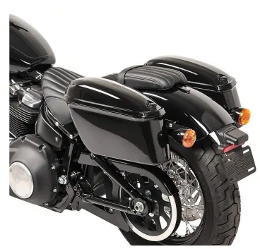 Univerzální plastové boční kufry pro motocykly, uzamykatelné - 2ks (pár), černé