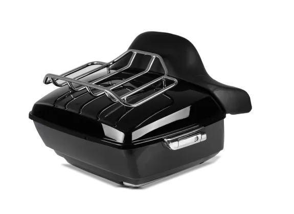 Zadní plastový kufr na zamykání s opěrkou spolujezdce