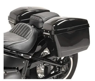 Univerzálni plastové boční kufry pro motocykle, uzamykatelný - 2ks (pár), černé