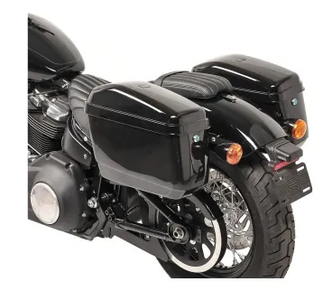 Univerzálne plastové bočné kufre pre motocykle, uzamykateľné - 2ks (pár), čierne