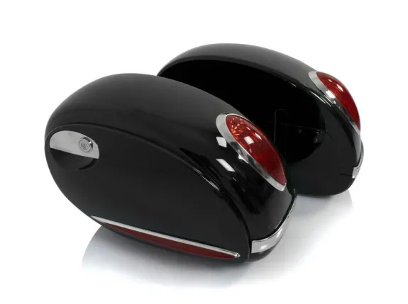 Univerzální zamykatelné pevné boční kufry s brzdovým osvětlením (2ks)