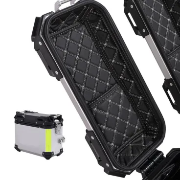 Hliníkové boční kufry na motocykl - 30L - černé (pár)