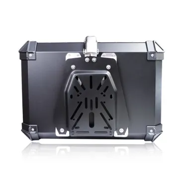 Univerzální zadní hliníkový kufr na motorku 85L - stříbrný