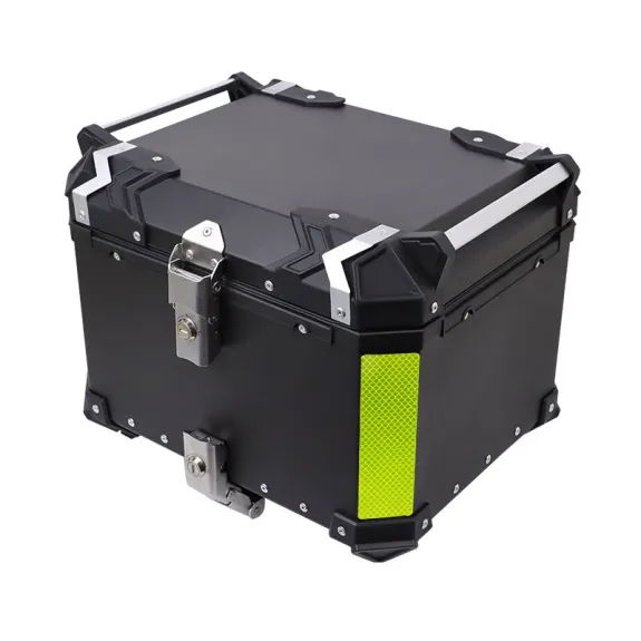 Univerzální zadní hliníkový kufr na motorku 100L - černý TYP 2