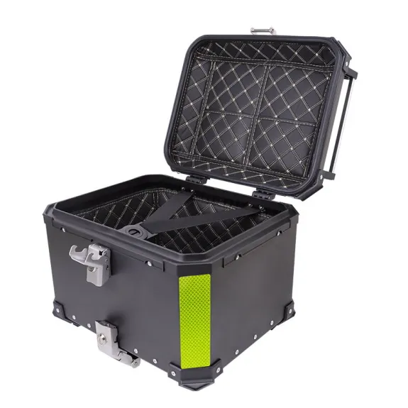 Univerzální zadní hliníkový kufr na motorku 100L - černý TYP 2