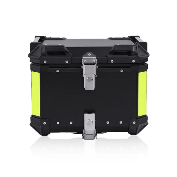 Univerzální zadní hliníkový kufr na motorku 55L - černý