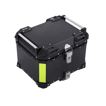 Univerzální zadní hliníkový kufr na motorku 55L - černý