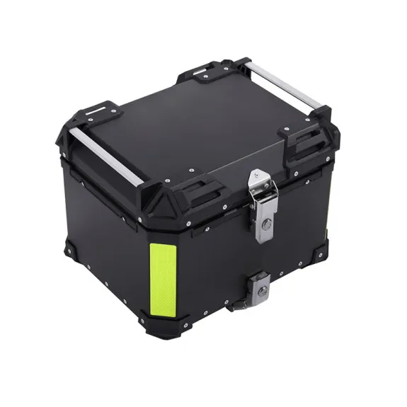 Univerzální zadní hliníkový kufr na motorku 55L - černý