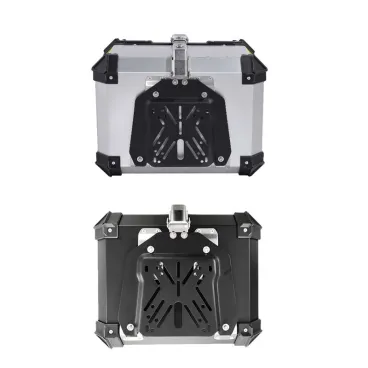 Univerzální zadní hliníkový kufr na motorku 55L - černý