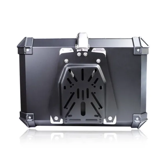 Univerzální zadní hliníkový kufr na motocykl 65L - černý