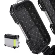 Sada hliníkových kufrů na motocykl - 35L + 32L/38L - stříbrné Sada hliníkových kufrů na motocykl - 35L + 32L/38L - stříbrné