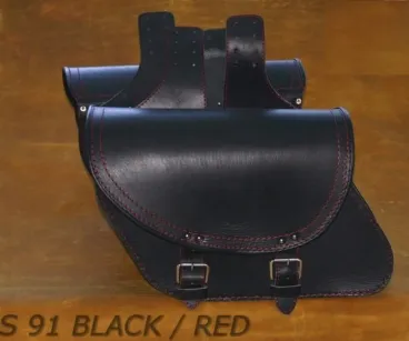 Kožené boční brašny 2ks (S91-BLACK)